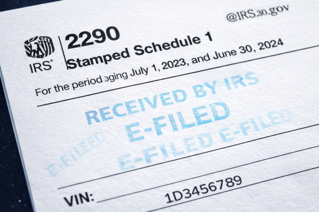 What is a Stamped Schedule 1?