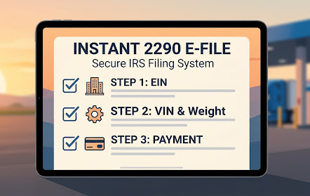 How to File Your INSTANT 2290 E-FILE Highway Tax (Step-by-Step)